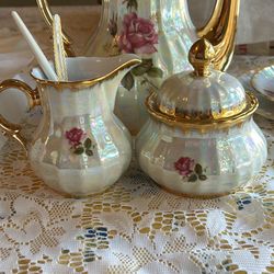 Set Of Four China Tea Set Made In Germany Vintage