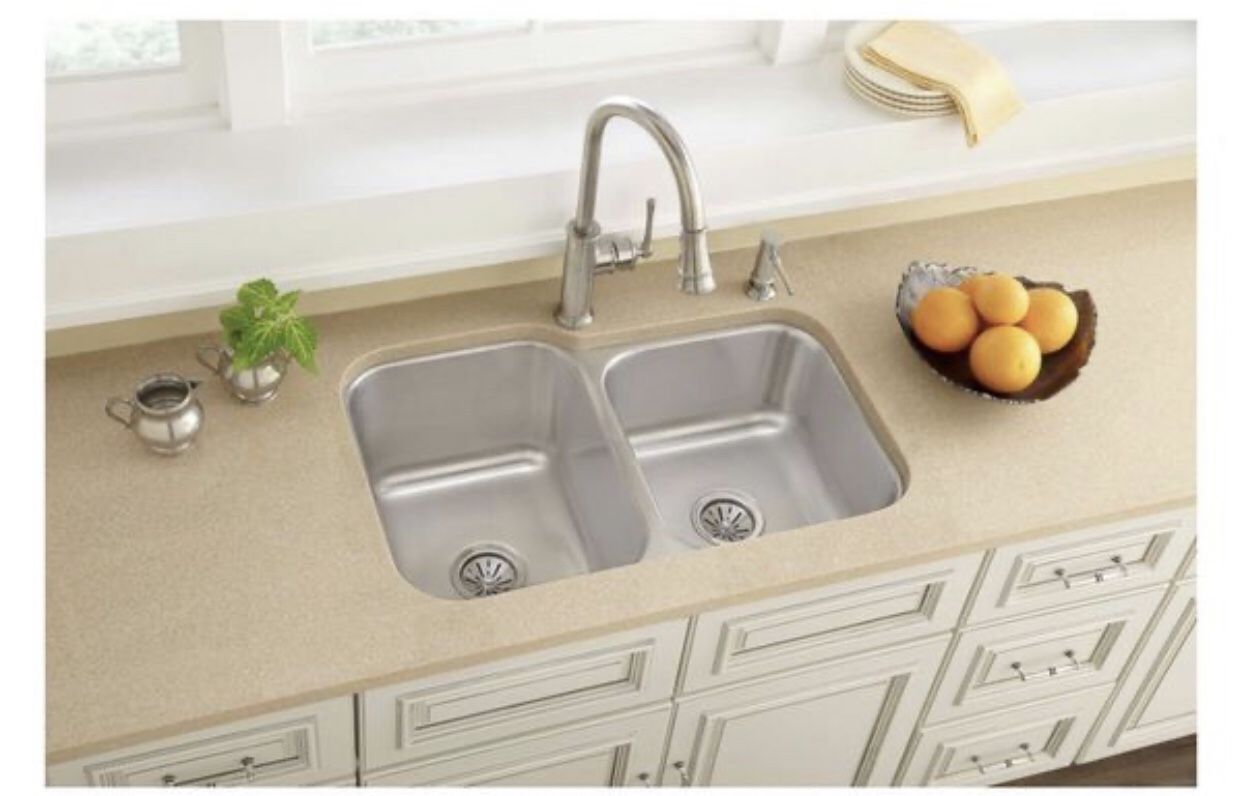 Avenue Undermount Stainless Steel 32 in. Offset Double Bowl Kitchen Sink Avenue Undermount Stainless Steel 32 in. Offset Double Bowl Kitchen Sink