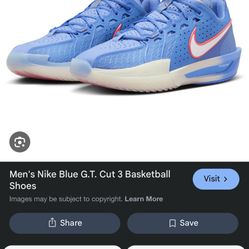 Nike Blue Get Cut 3 Basketball Shoes