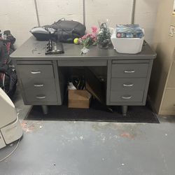 Vintage Metal Desk