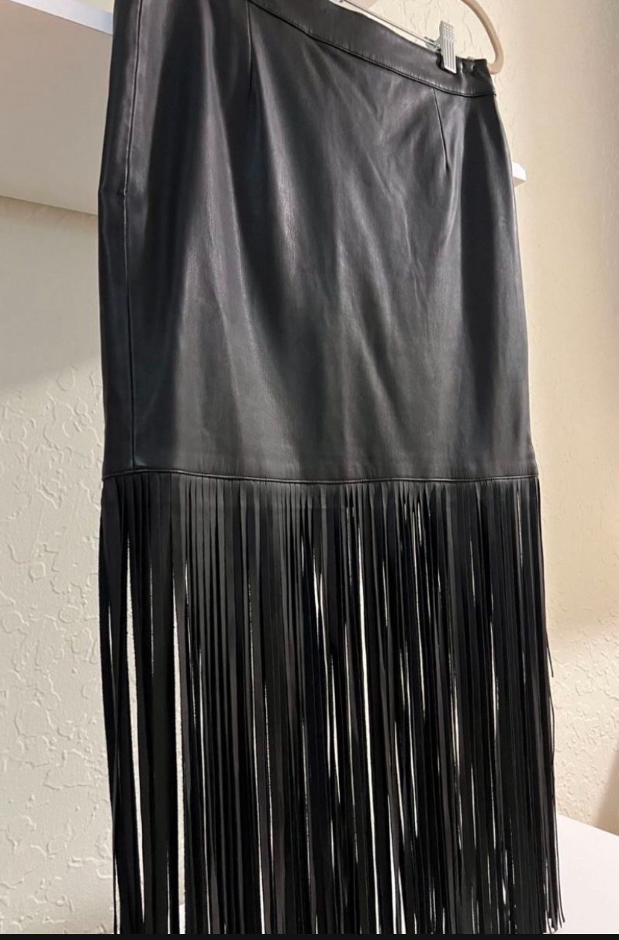 Black Skirt Faux Leather