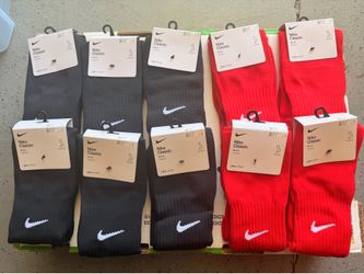 Nike Classic Soccer Cushioned Socks. Red or Black