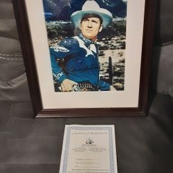 The Legend Gene Autry Hand Signed Photo 