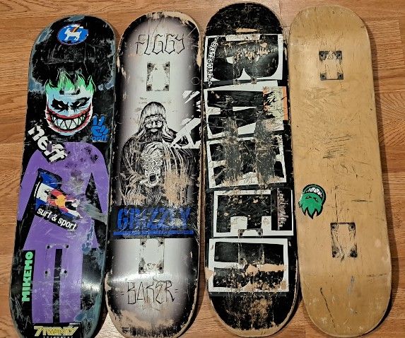 4 Skate Board Decks