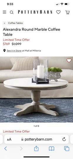Pottery barn alexandra coffee table deals