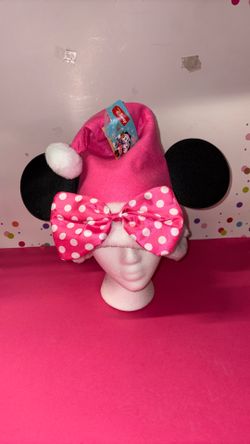 Disney Minnie Santa  Ear Hat NEW