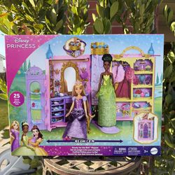 Disney Princess Ready for the Ball Closet Playset 25 Pieces Brand New Sealed