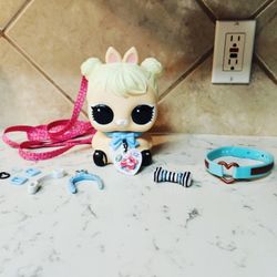 LOL Surprise Biggie Pets Cottontail Q.T. Bookbag Piggy Bank 