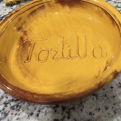 Vintage 70’s CA Original Ceramic Tortilla Bowl