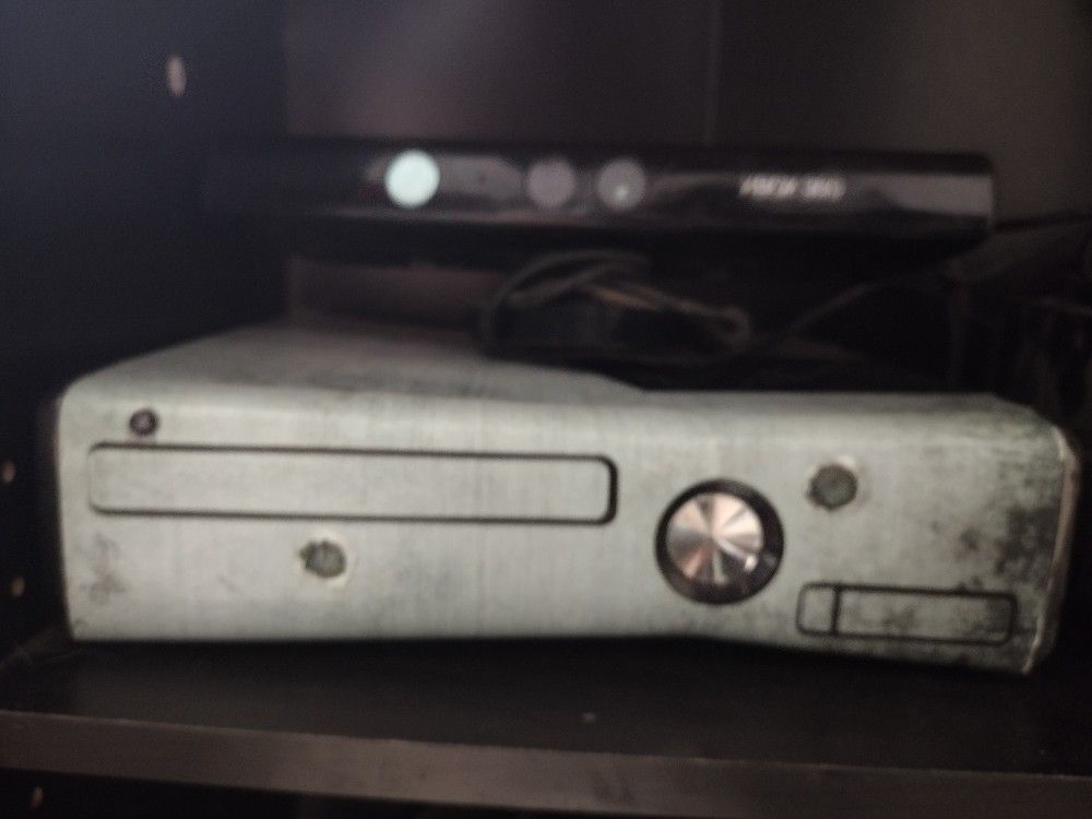 Xbox 360 With Kinect DJ Board And Games
