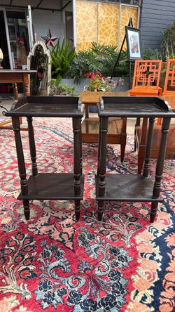 Solid wood side tables