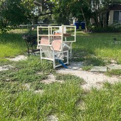 PCP Pipe Pool Chairs Lounge Table 