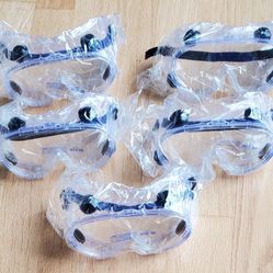 5 x Safety medical or construction or any use antifog  goggles