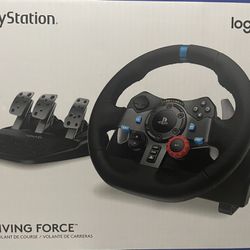 G29 Driving Force Steering Wheel And Pedals/ All Items Provided 