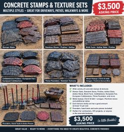 CONCRETE STAMPS & TEXTURE SETS