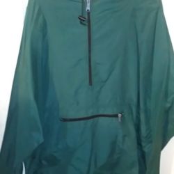 Ll Bean Green Windbreaker Jacket Size Xl 