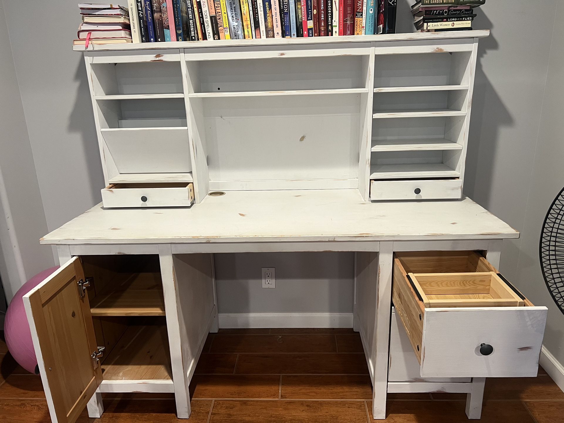 White Farmhouse Desk