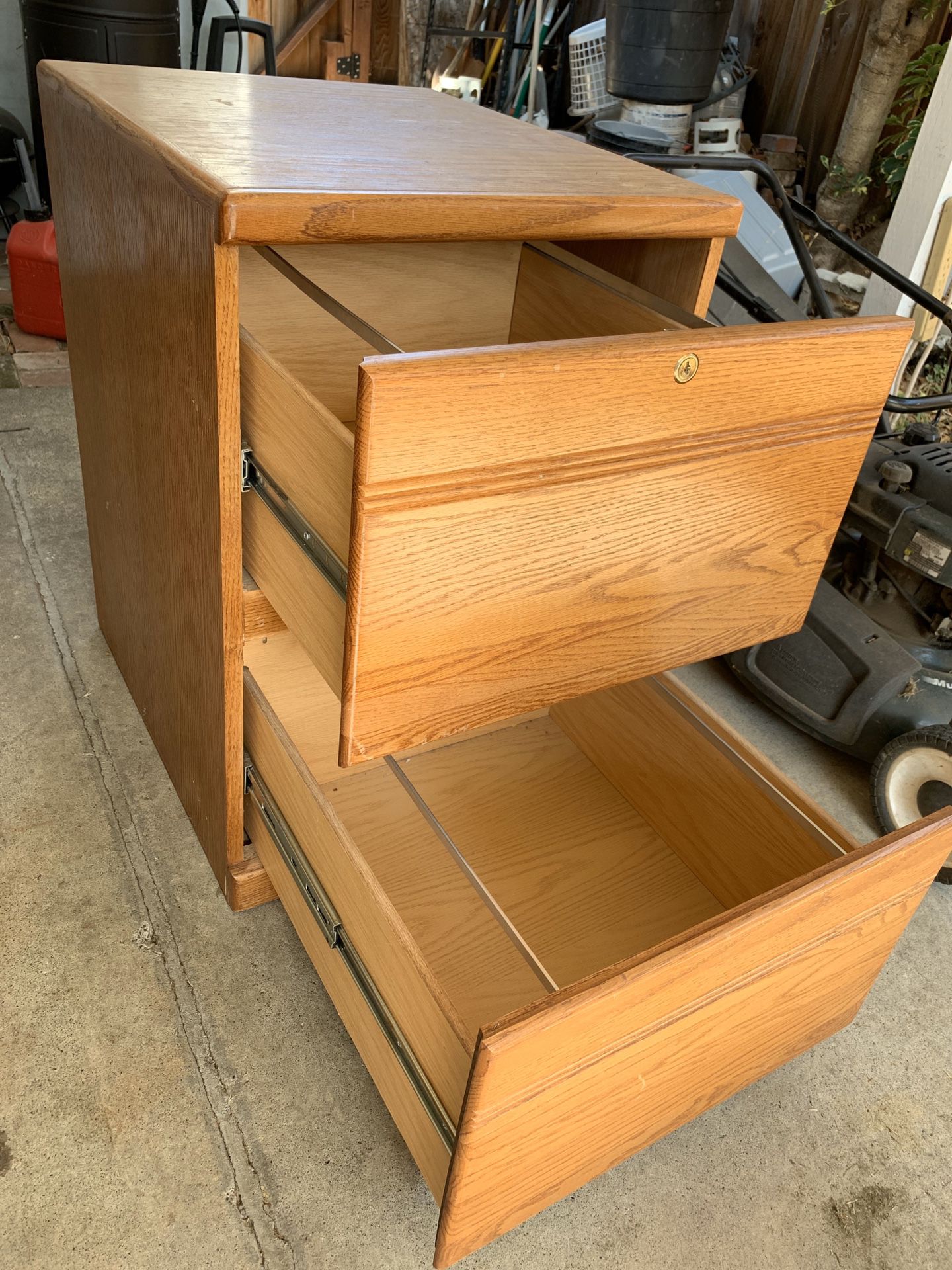 Wood file cabinet
