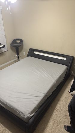 LED Bedframe with Mattress