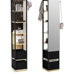 Shelf Storage With Mirror