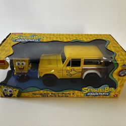 New Jada SpongeBob 1973 Ford Bronco Diecast, 1/24, In Box, Hollywood Rides