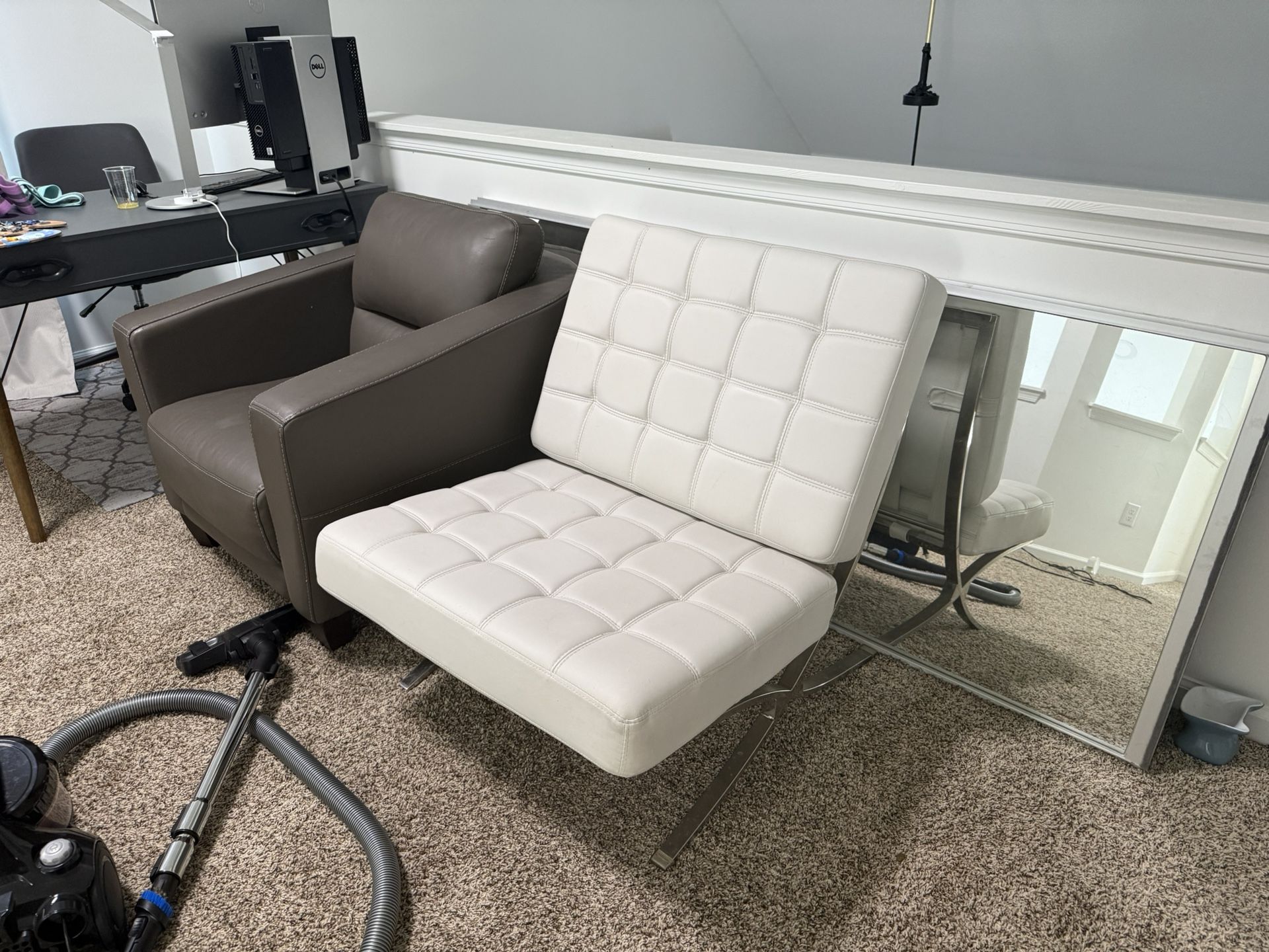 Set Of 2 Leather Chairs