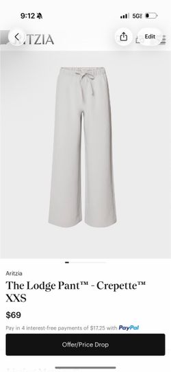 Aritzia Lodge pants grey xxs