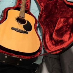 Jasmine JD36-NAT J-Series Acoustic Guitar, Natural With Case