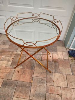 Beautiful Mirrored Accent or Side Table