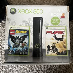 Xbox 360 Black 120GB 2 Controllers