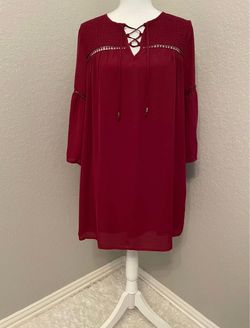 Burgundy dress