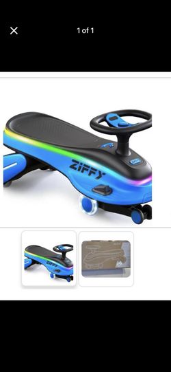 New Blue ZIFFY Toddler Electric Scooter Wiggle Car Blue 360° Spin