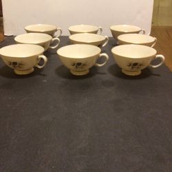 (9) Vintage Pine By Lenox Tea Cups