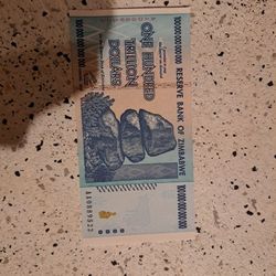 100 Trillion Zimbabwe Note