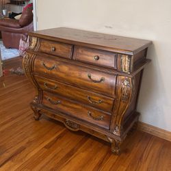 Vintage Wood Victorian Dresser