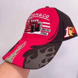 Monaco Grand Prix Racing cap flame visor  - new - Adjustable