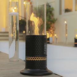 Bluetooth Speaker With Real Flames New