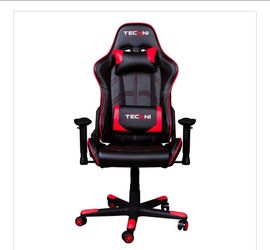 TS49 red and black racing techni gaming chair