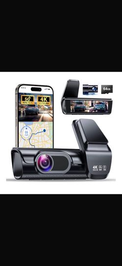 Cámara de tablero K600 4K frontal y trasera🏷️ K600 4K front and rear dash cam,