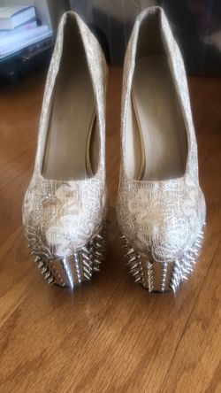 Unique spike high heels