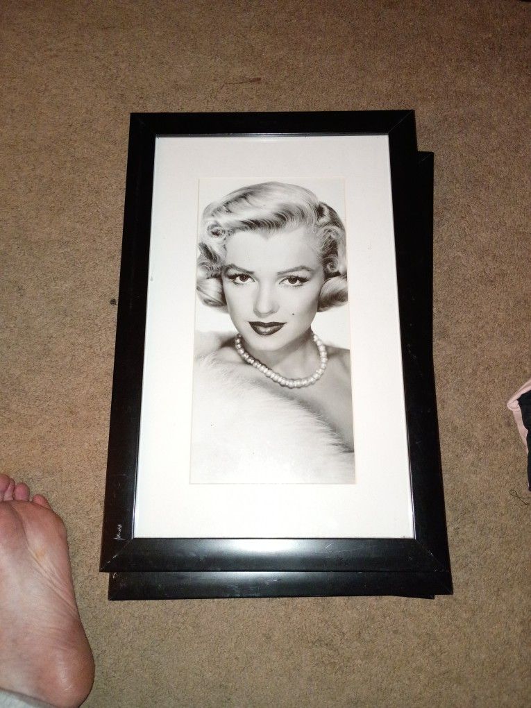 Marilyn Monroe Picture Frame Black And White