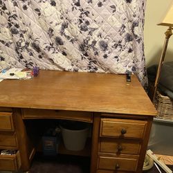 A Brown Desk