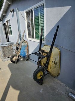 Wheel barrel garden construction