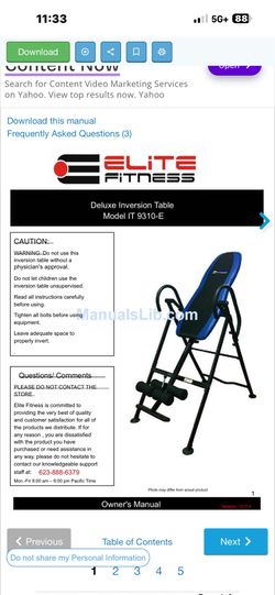 Elite Inversion Table