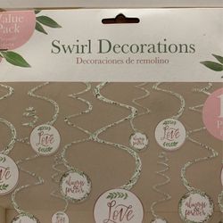 Love Decorations Swirl And Leaves