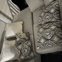 light beige L-shaped sectional couch Can Deliver