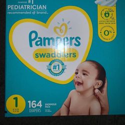 Pampers Swaddlers Size 1 Diapers-pañales 