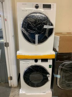 NEW Samsung 24 in front load washer and dryer set with 6 months warranty
