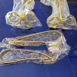 European-style gold metal curtain wall hooks