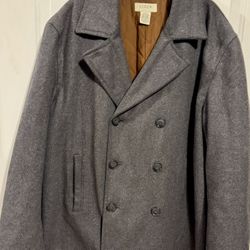 Vintage JCrew Wool Pea Coat Men’s Sz XL